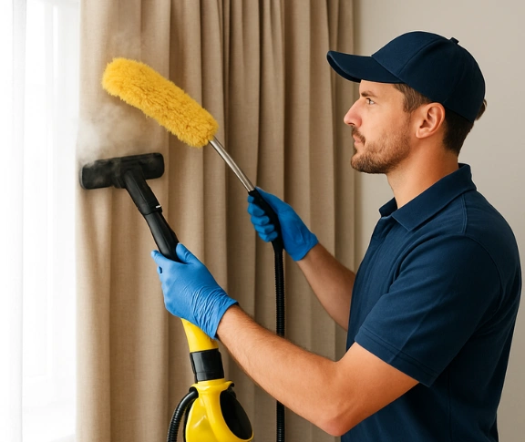 Trusted blind cleaning technician Matty Curtain Cleaning upper-coomera QLD