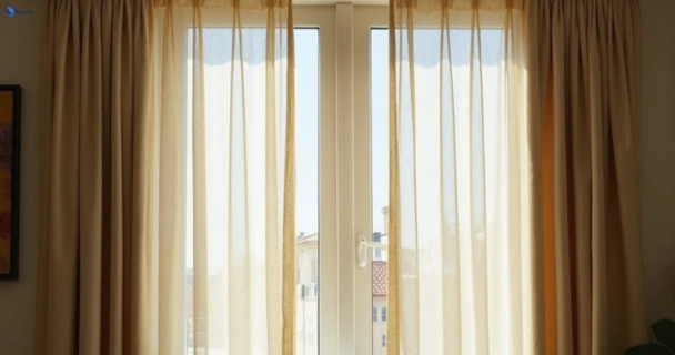 Dull dusty drapes in upper-coomera before professional cleaning