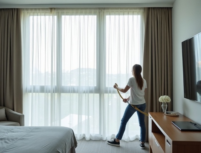 Upper Coomera Sheer Curtain Cleaning